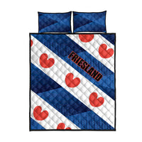 Netherlands Friesland Province Quilt Bed Set Flag Style