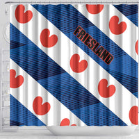 Netherlands Friesland Province Shower Curtain Flag Style