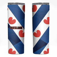 Netherlands Friesland Province Skinny Tumbler Flag Style