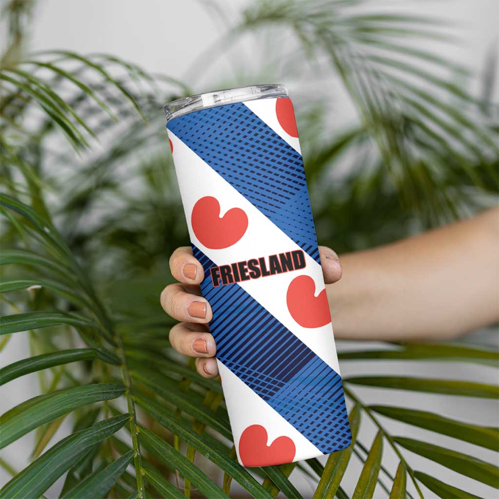 Netherlands Friesland Province Skinny Tumbler Flag Style