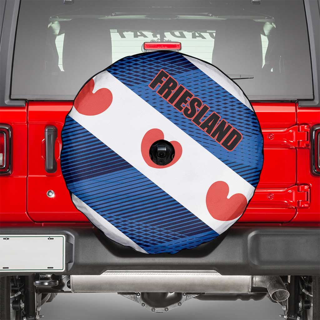 Netherlands Friesland Province Spare Tire Cover Flag Style