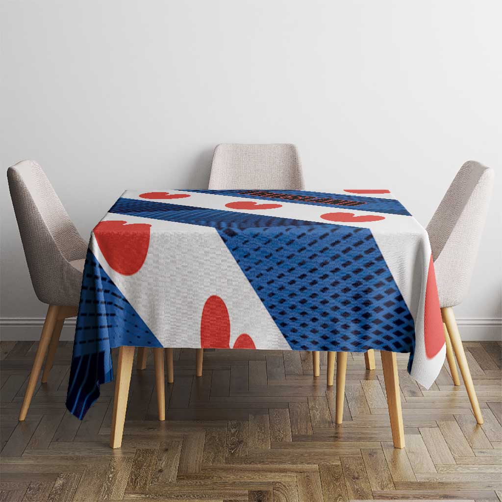 Netherlands Friesland Province Tablecloth Flag Style