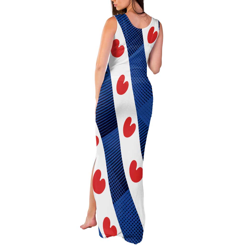 Netherlands Friesland Province Tank Maxi Dress Flag Style