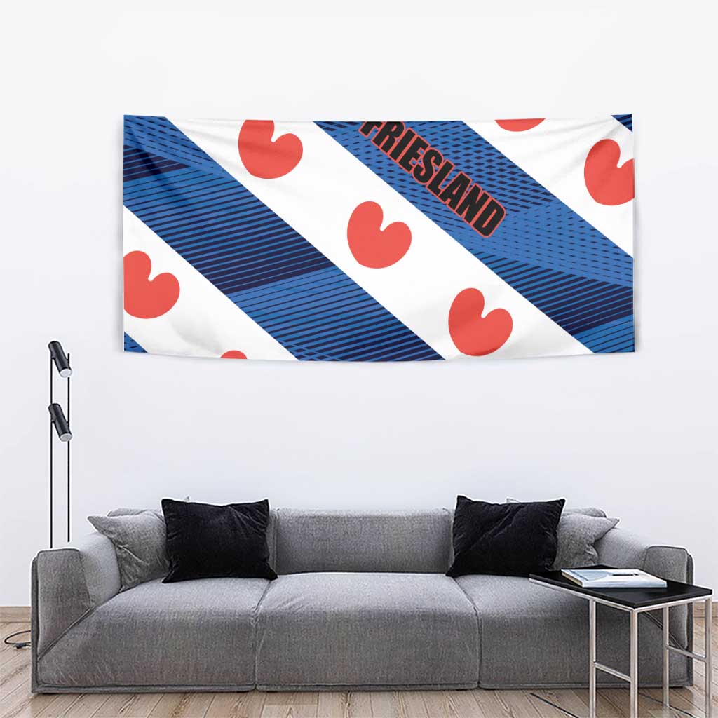 Netherlands Friesland Province Tapestry Flag Style