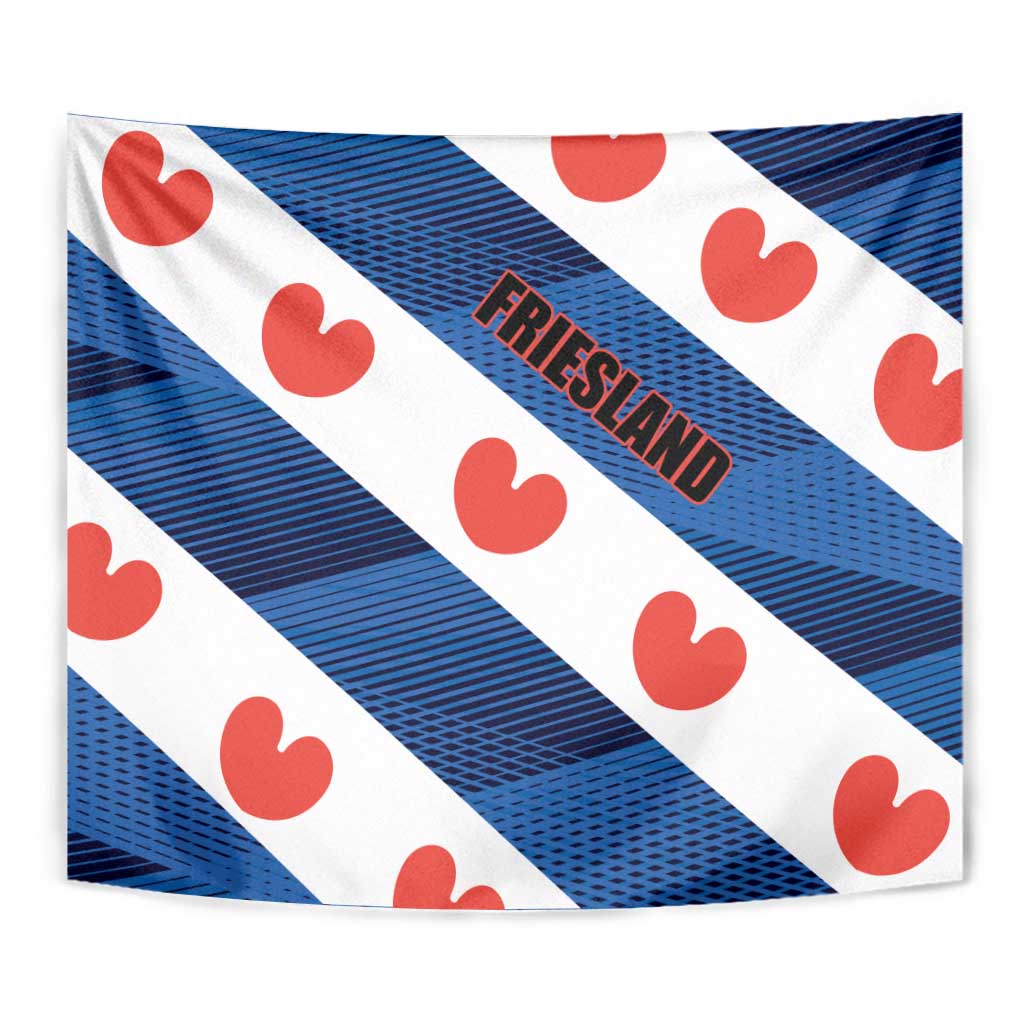 Netherlands Friesland Province Tapestry Flag Style