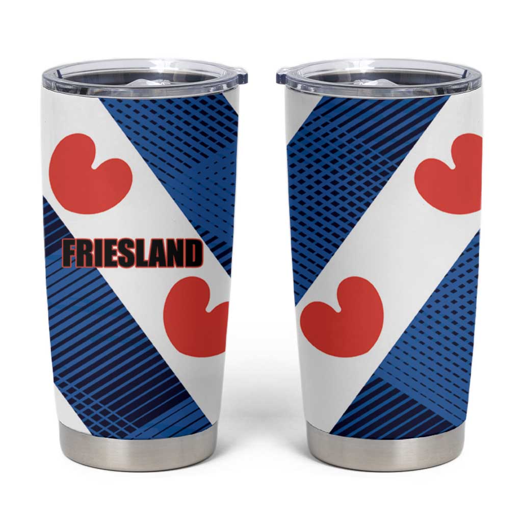 Netherlands Friesland Province Tumbler Cup Flag Style