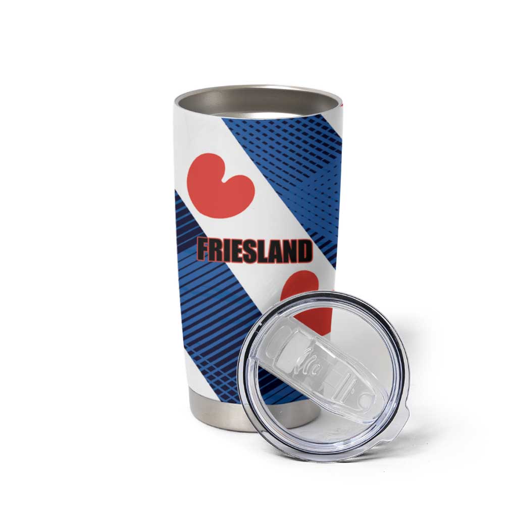 Netherlands Friesland Province Tumbler Cup Flag Style