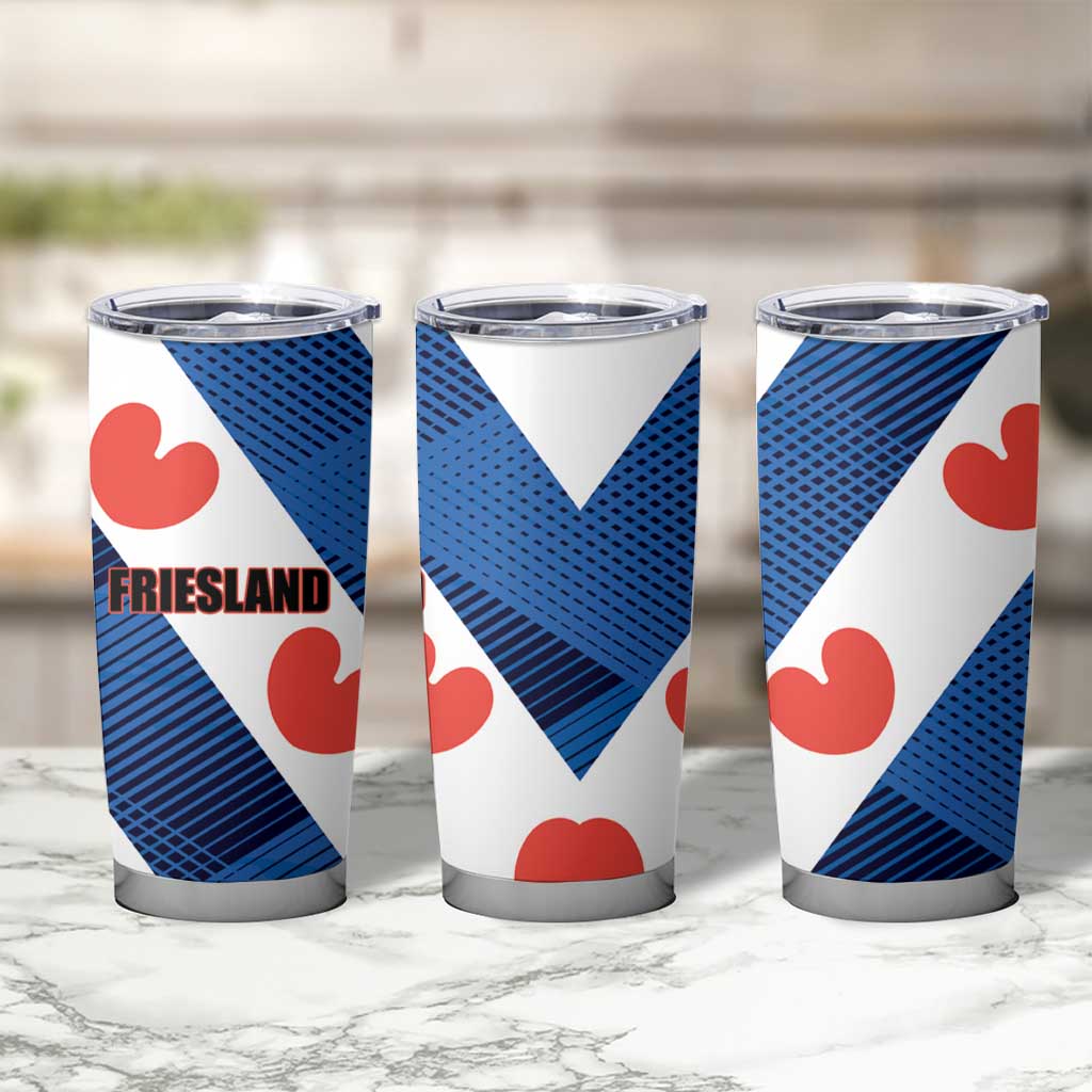 Netherlands Friesland Province Tumbler Cup Flag Style