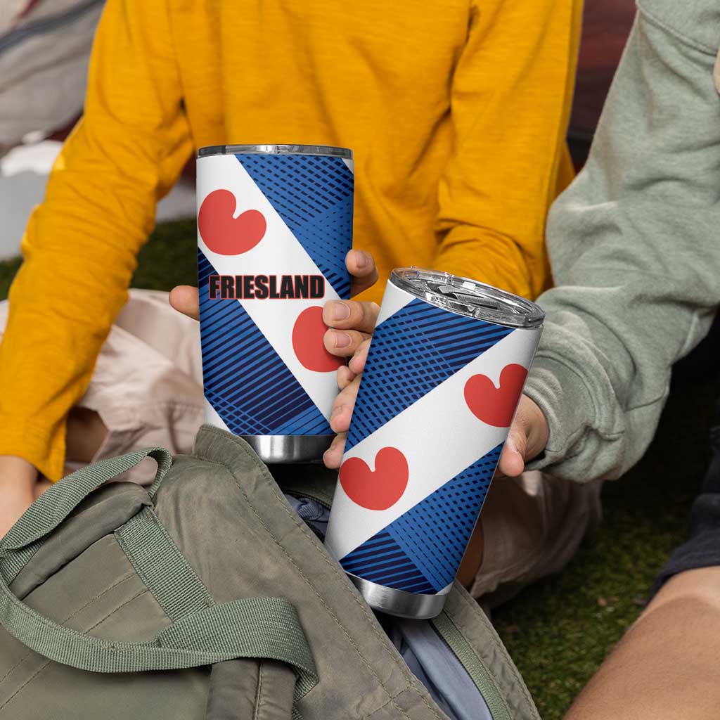 Netherlands Friesland Province Tumbler Cup Flag Style