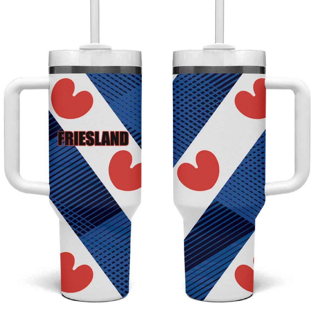 Netherlands Friesland Province Tumbler With Handle Flag Style