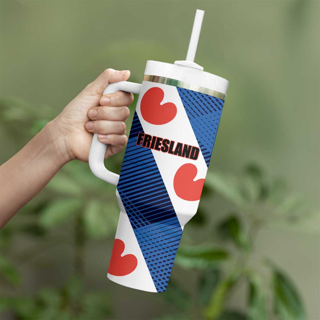 Netherlands Friesland Province Tumbler With Handle Flag Style
