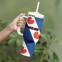 Netherlands Friesland Province Tumbler With Handle Flag Style