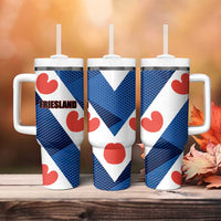 Netherlands Friesland Province Tumbler With Handle Flag Style