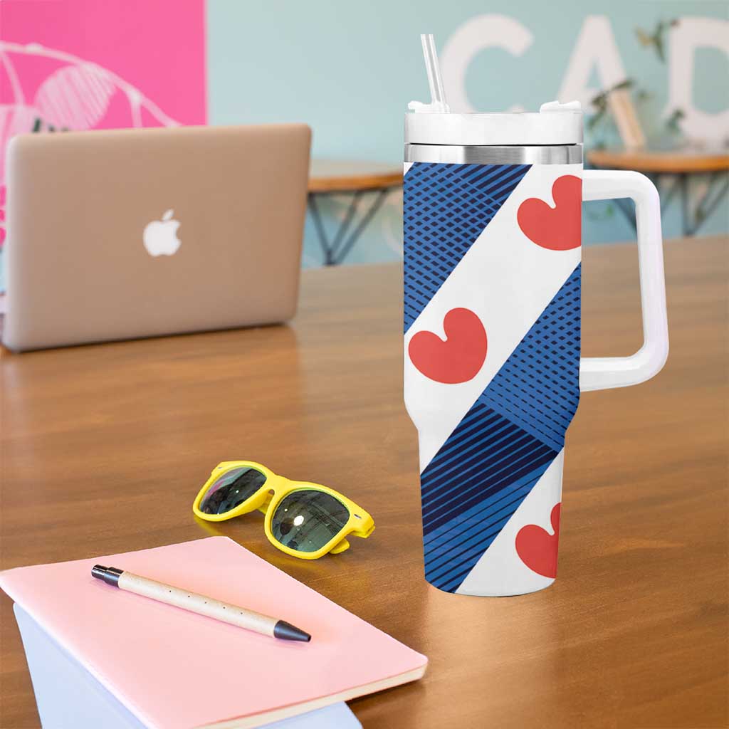 Netherlands Friesland Province Tumbler With Handle Flag Style