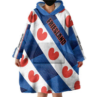 Netherlands Friesland Province Wearable Blanket Hoodie Flag Style