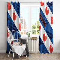 Netherlands Friesland Province Window Curtain Flag Style