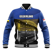 Netherlands Gelderland Province Baseball Jacket Flag Style