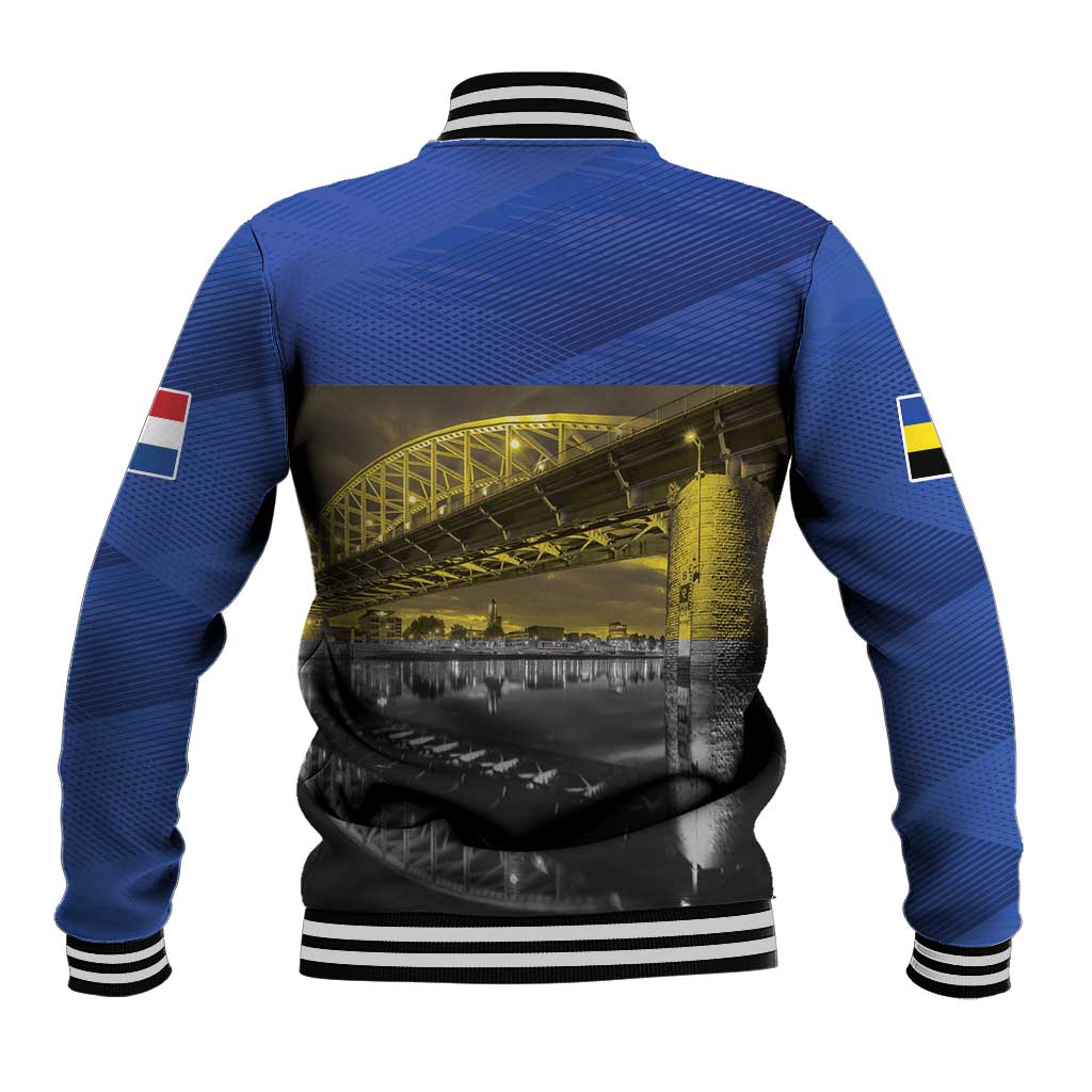 Netherlands Gelderland Province Baseball Jacket Flag Style