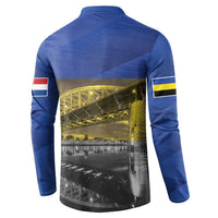 Netherlands Gelderland Province Button Sweatshirt Flag Style