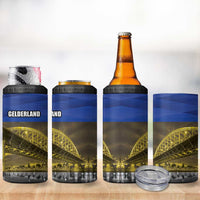 Netherlands Gelderland Province 4 in 1 Can Cooler Tumbler Flag Style