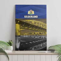 Netherlands Gelderland Province Canvas Wall Art Flag Style