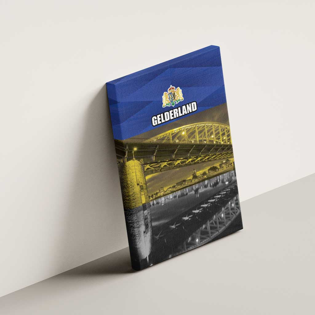 Netherlands Gelderland Province Canvas Wall Art Flag Style
