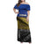 Netherlands Gelderland Province Family Matching Off Shoulder Maxi Dress and Hawaiian Shirt Flag Style