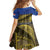 Netherlands Gelderland Province Family Matching Off Shoulder Short Dress and Hawaiian Shirt Flag Style
