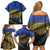 Netherlands Gelderland Province Family Matching Off Shoulder Short Dress and Hawaiian Shirt Flag Style