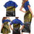 Netherlands Gelderland Province Family Matching Short Sleeve Bodycon Dress and Hawaiian Shirt Flag Style