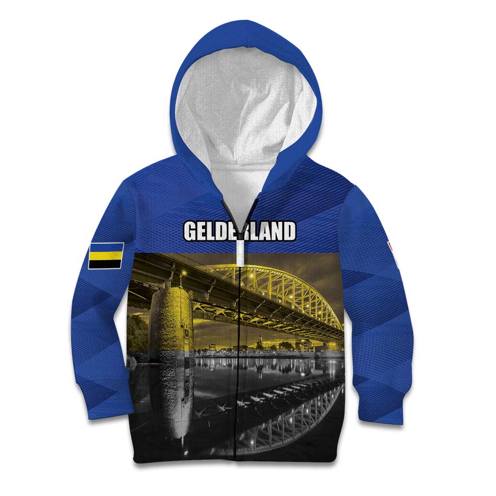 Netherlands Gelderland Province Kid Hoodie Flag Style