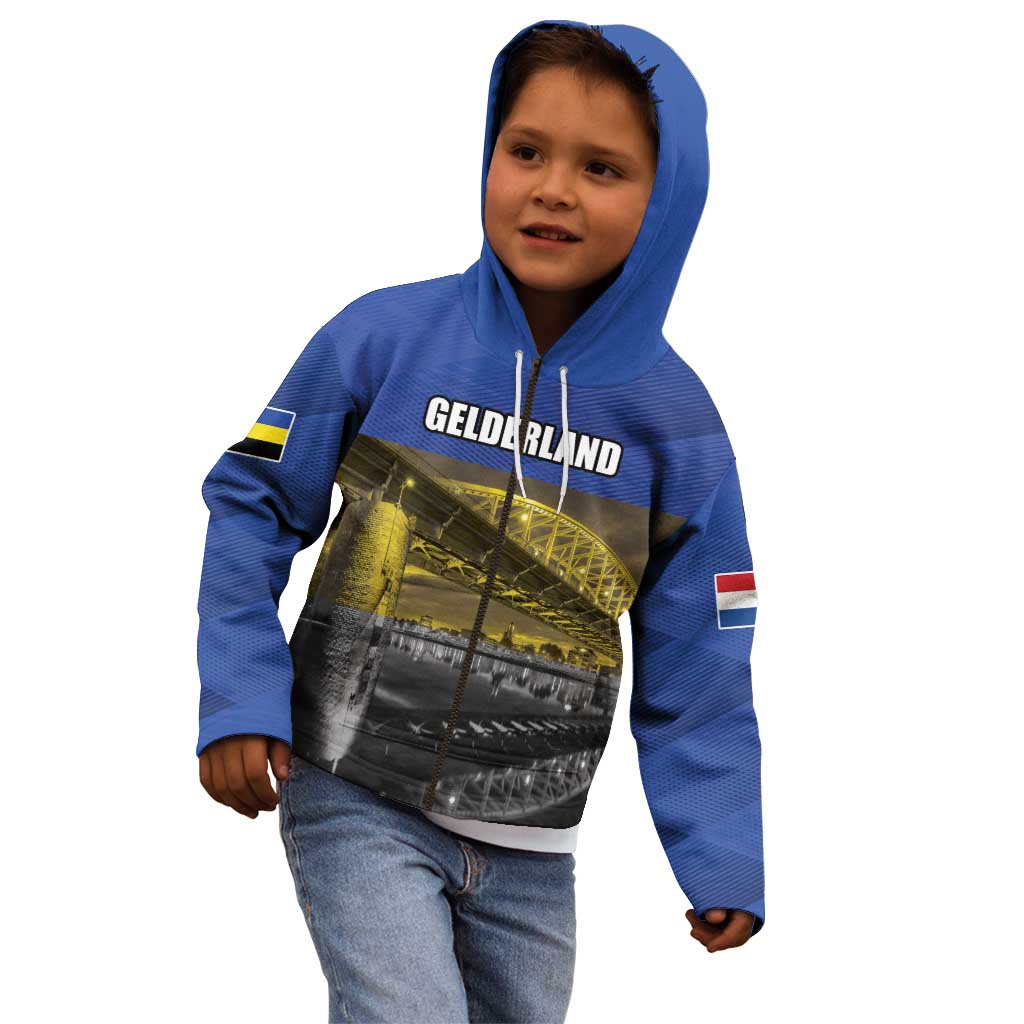 Netherlands Gelderland Province Kid Hoodie Flag Style
