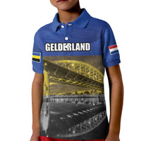 Netherlands Gelderland Province Kid Polo Shirt Flag Style