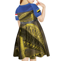 Netherlands Gelderland Province Kid Short Sleeve Dress Flag Style