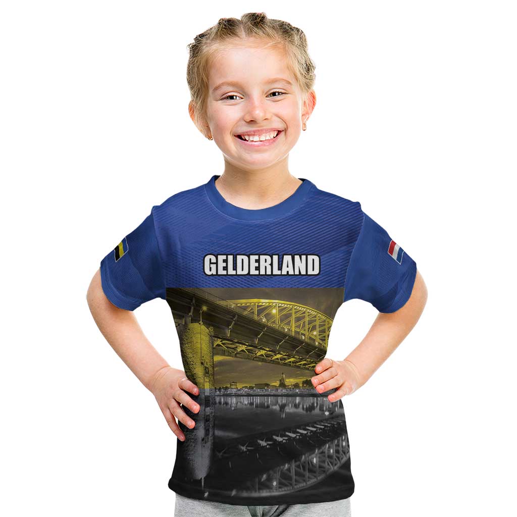 Netherlands Gelderland Province Kid T Shirt Flag Style