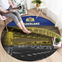 Netherlands Gelderland Province Round Carpet Flag Style
