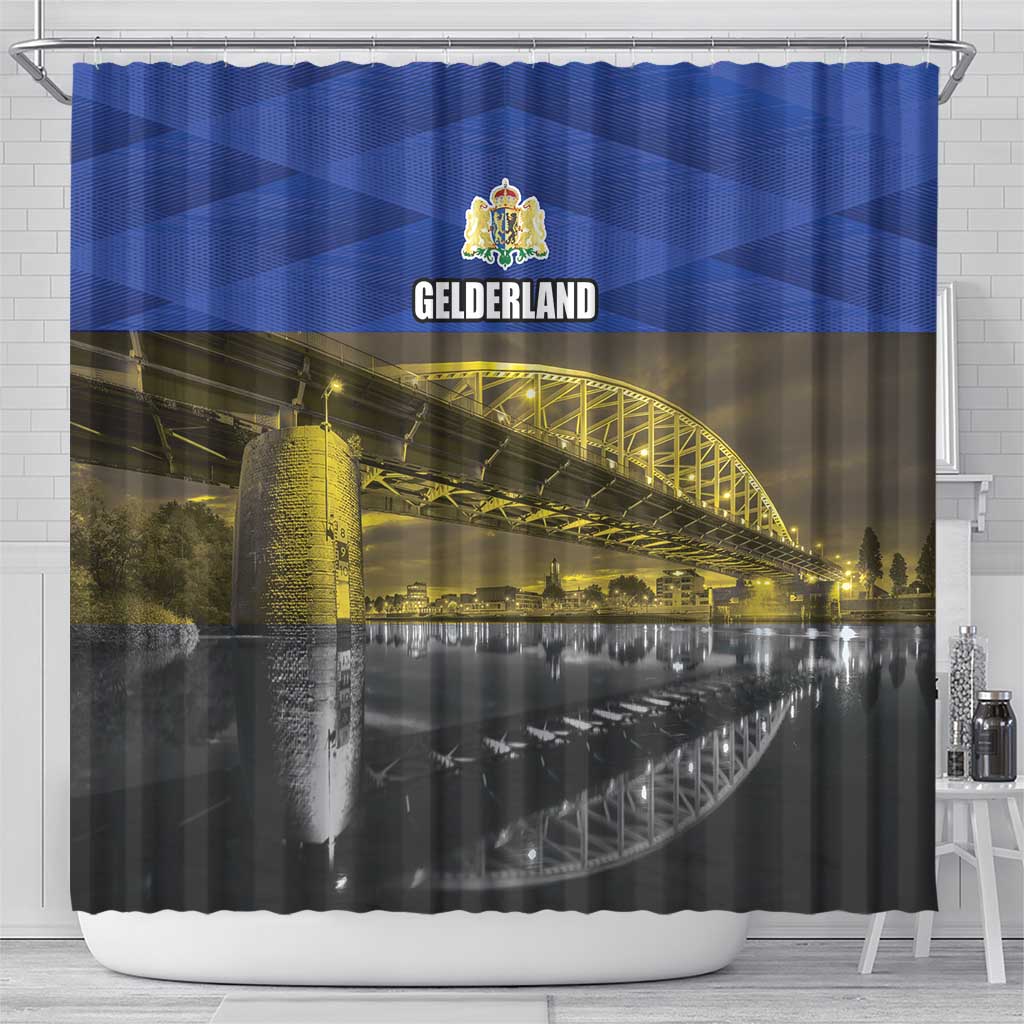 Netherlands Gelderland Province Shower Curtain Flag Style