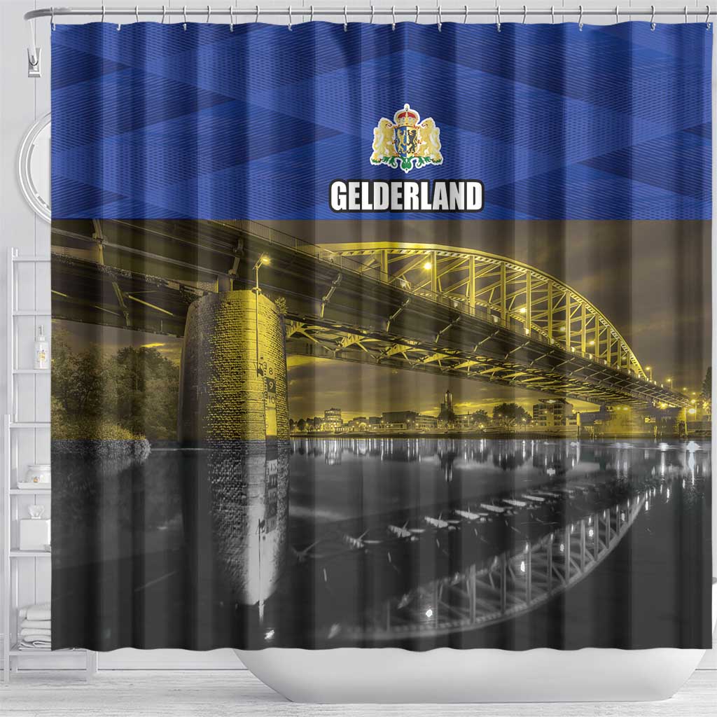 Netherlands Gelderland Province Shower Curtain Flag Style