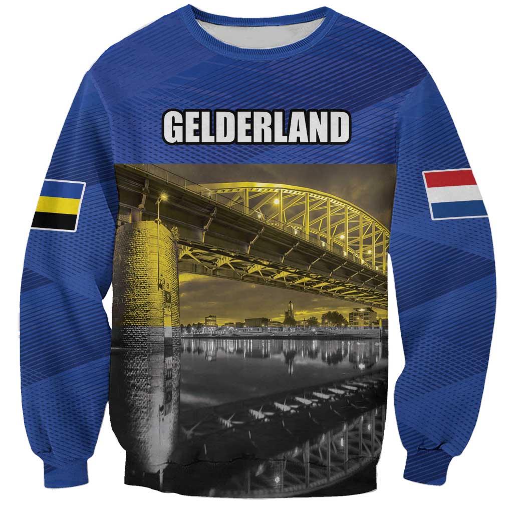 Netherlands Gelderland Province Sweatshirt Flag Style