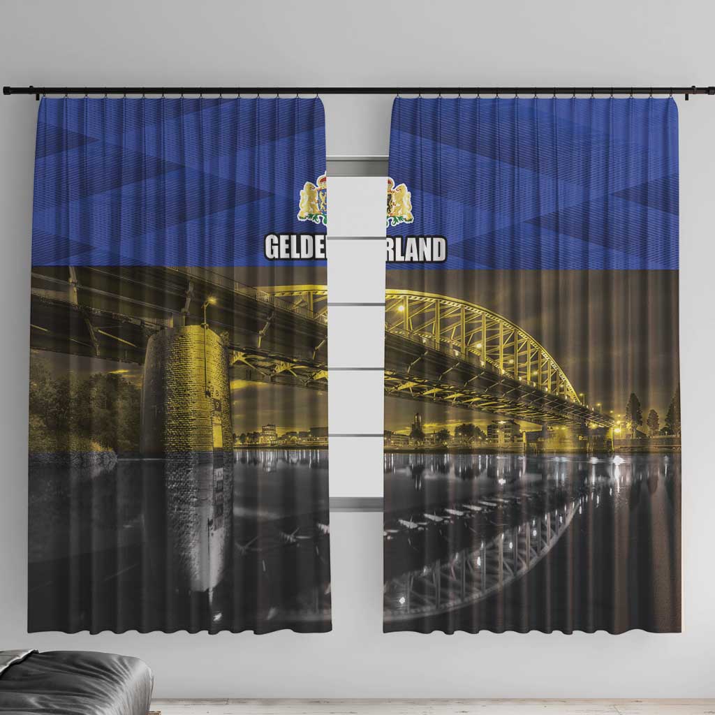 Netherlands Gelderland Province Window Curtain Flag Style