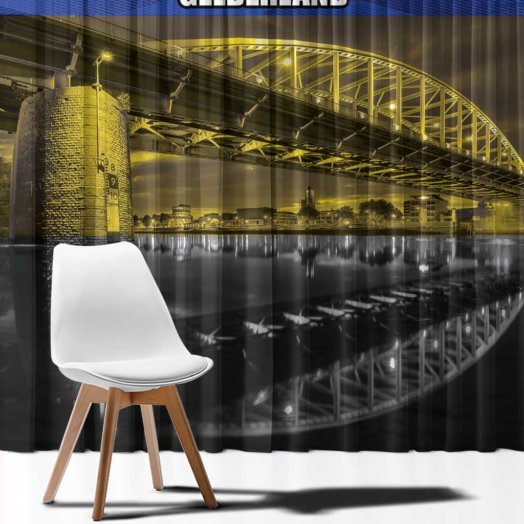 Netherlands Gelderland Province Window Curtain Flag Style