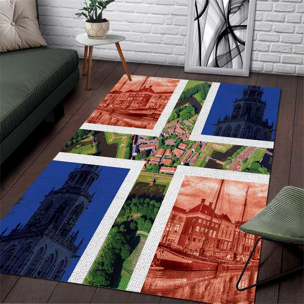 Netherlands Groningen Province Area Rug Flag Style
