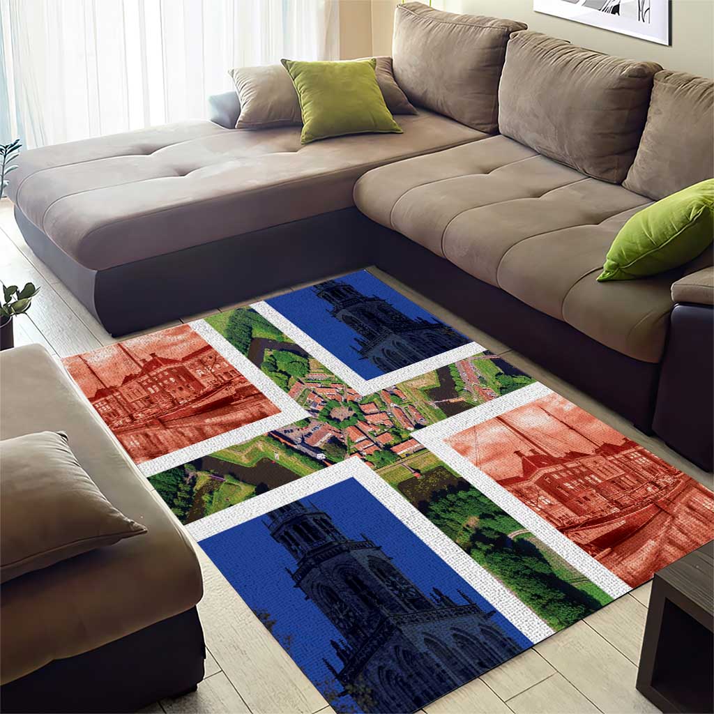 Netherlands Groningen Province Area Rug Flag Style