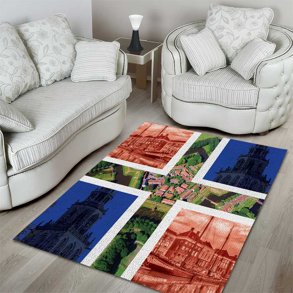 Netherlands Groningen Province Area Rug Flag Style