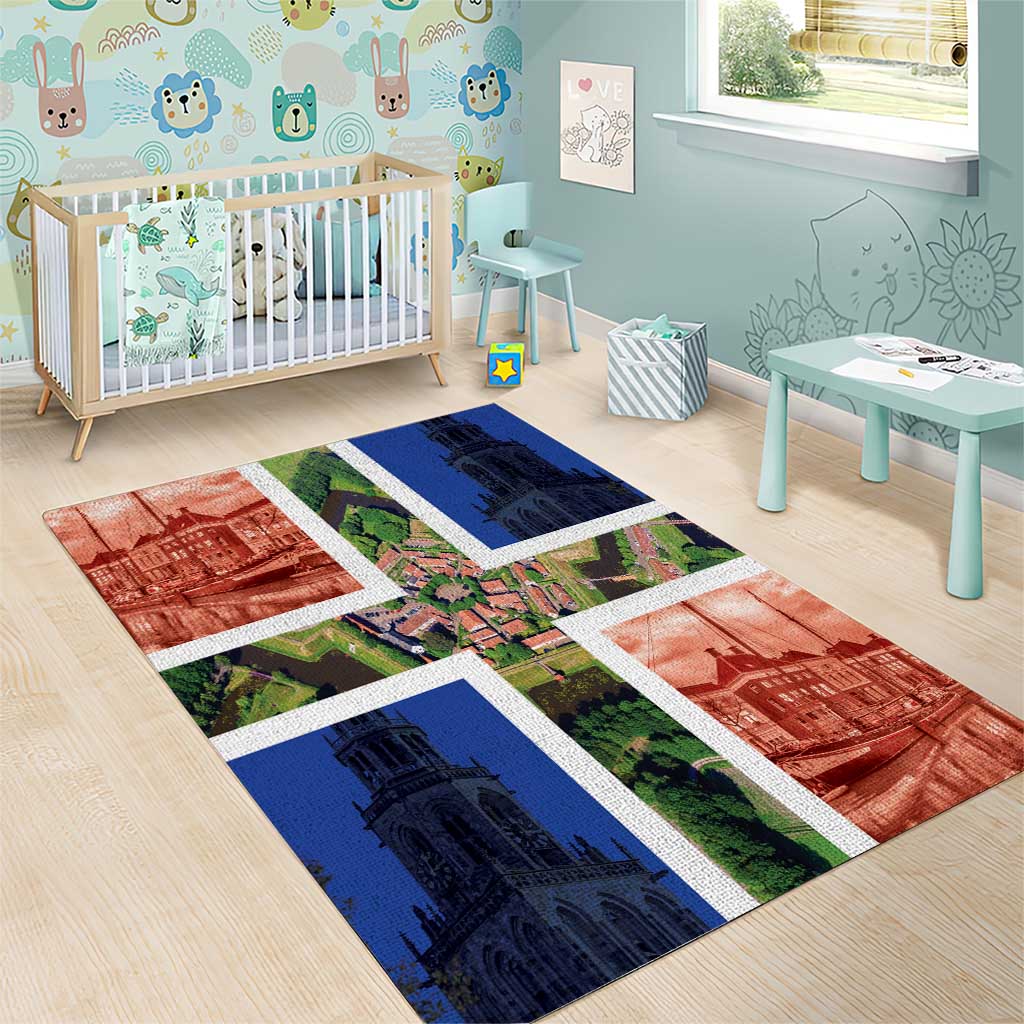 Netherlands Groningen Province Area Rug Flag Style