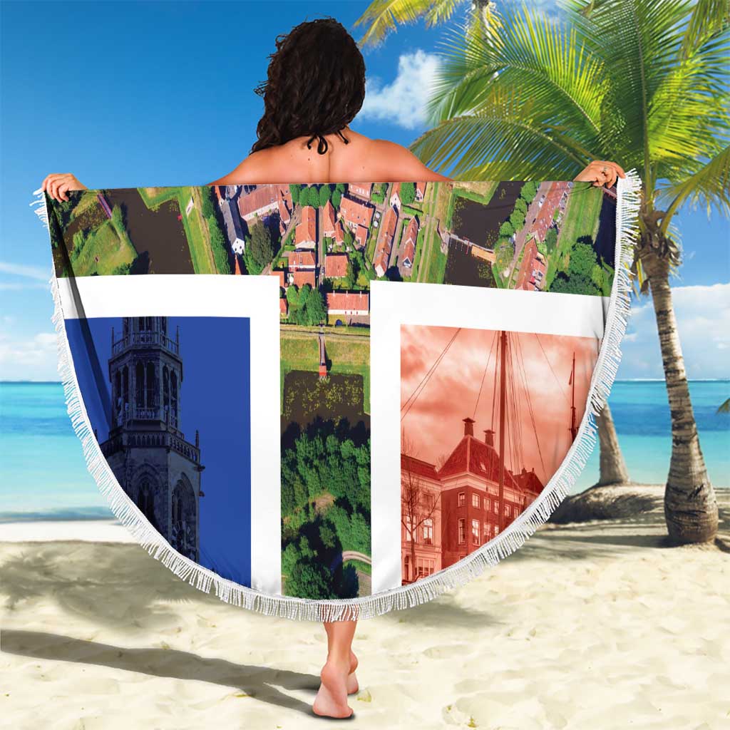 Netherlands Groningen Province Beach Blanket Flag Style