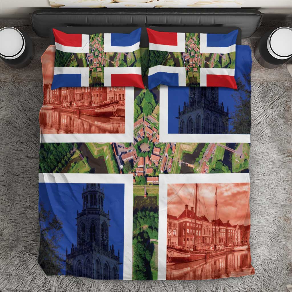 Netherlands Groningen Province Bedding Set Flag Style