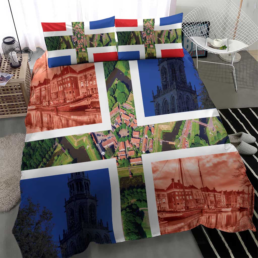 Netherlands Groningen Province Bedding Set Flag Style