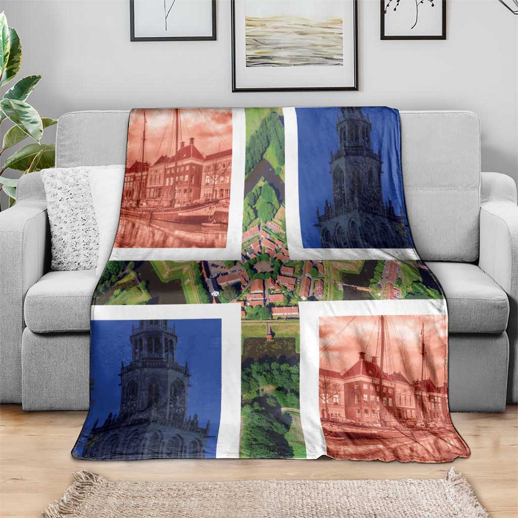 Netherlands Groningen Province Blanket Flag Style