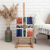 Netherlands Groningen Province Canvas Wall Art Flag Style